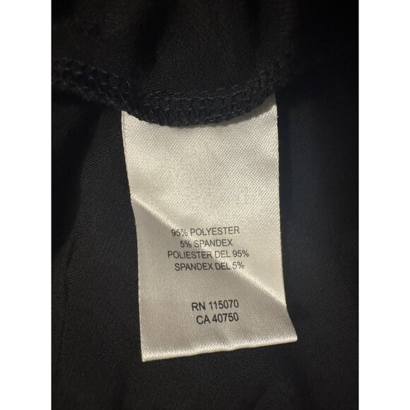 Nina Leonard Black & White‎ Cold Shoulder Dress +Pockets Size 3X 22 24 Plus Size - Picture 6 of 7